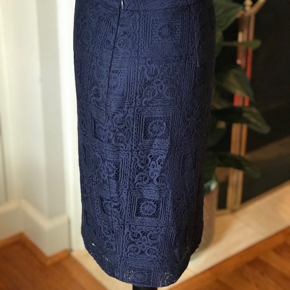 Gorgeous! NWT The Limited Navy pencil skirt - Picture 13 of 15